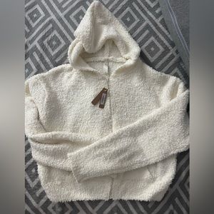 Skims Cozy Knit Zip up hoodie L/XL